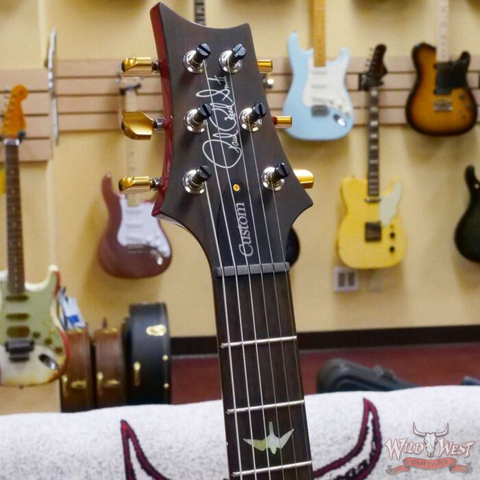 Paul Reed Smith PRS Wood Library 10 Top Custom 24 Brazilian Rosewood Fingerboard Charcoal Cherry Burst (US Only / No International Shipping) - Image 7