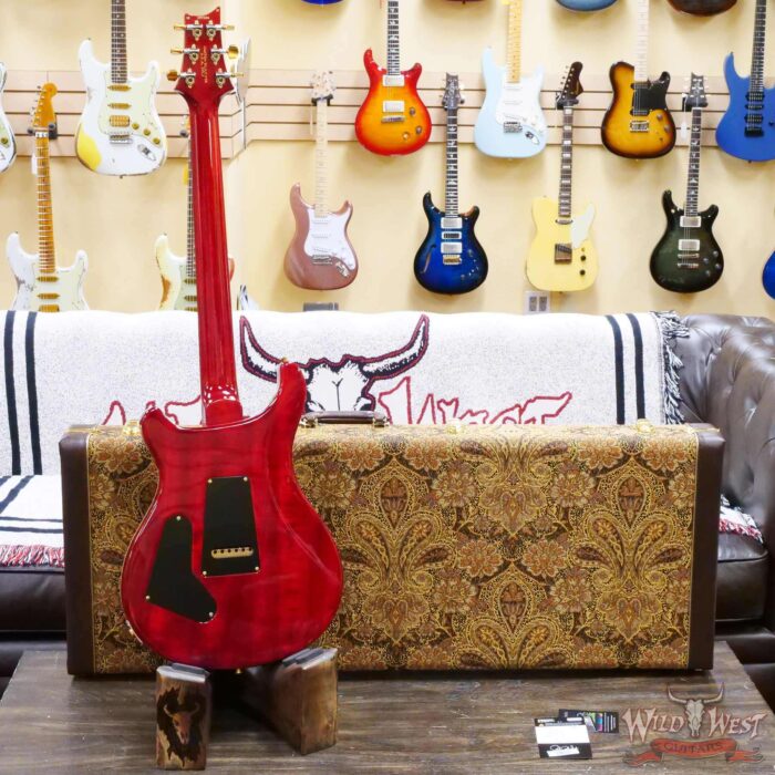 Paul Reed Smith PRS Wood Library 10 Top Custom 24 Brazilian Rosewood Fingerboard Charcoal Cherry Burst (US Only / No International Shipping) - Image 9