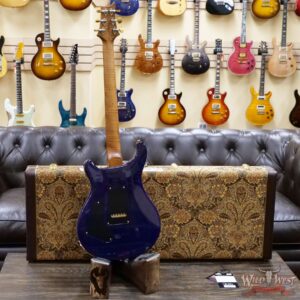 Paul Reed Smith Wood Library 10 Top Custom 24-08 Roasted Flame Maple Neck Brazilian Rosewood Board Violet Blue Burst - Image 9
