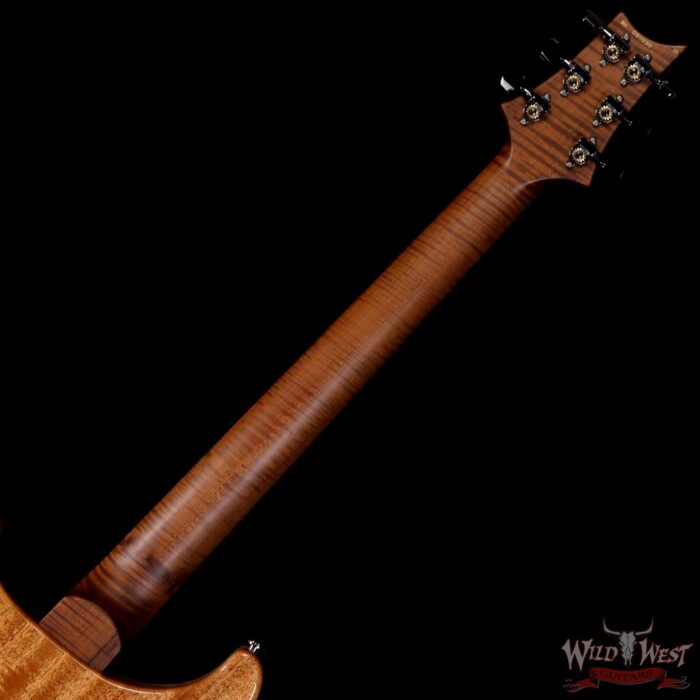 PRS Wood Library 10 Top Custom 24 Floyd Rose Ebony Fingerboard Roasted Flame Maple Neck Eriza Verde - Image 5
