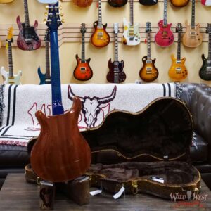 Paul Reed Smith Wood Library 10 Top Hollowbody I Piezo Flame Neck Brazilian Rosewood Board River Blue Burst - Image 9