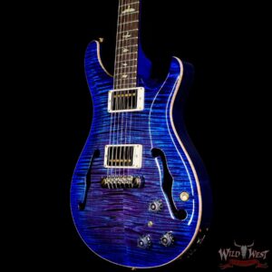 Paul Reed Smith Wood Library 10 Top Hollowbody I Piezo Flame Neck Brazilian Rosewood Board Violet Blue Burst - Image 2