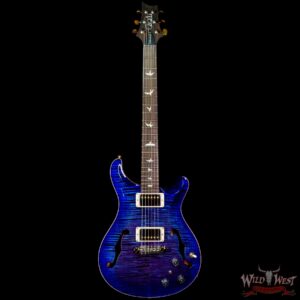 Paul Reed Smith Wood Library 10 Top Hollowbody I Piezo Flame Neck Brazilian Rosewood Board Violet Blue Burst - Image 3