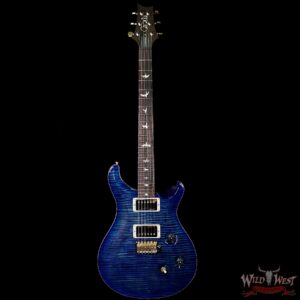PRS Wood Library Artist Package Custom 24 Fatback Flame Neck Brazilian Rosewood Board River Blue - Image 5
