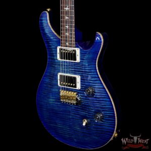 PRS Wood Library Artist Package Custom 24 Fatback Flame Neck Brazilian Rosewood Board River Blue - Image 2