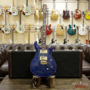 PRS Wood Library Artist Package Custom 24 Fatback Flame Neck Brazilian Rosewood Board River Blue - Image 11