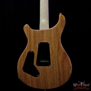 PRS Wood Library 10 Top Custom 24 Fatback Quilt Top Birdseye Neck Brazilian Rosewood Board Blue Fade - Image 7