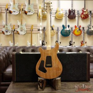 PRS Wood Library 10 Top Custom 24 Fatback Quilt Top Birdseye Neck Brazilian Rosewood Board Blue Fade - Image 15