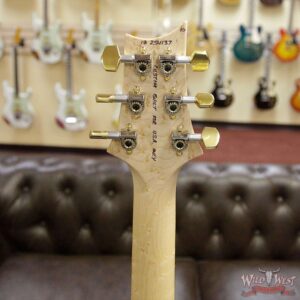 PRS Wood Library 10 Top Custom 24 Fatback Quilt Top Birdseye Neck Brazilian Rosewood Board Blue Fade - Image 13