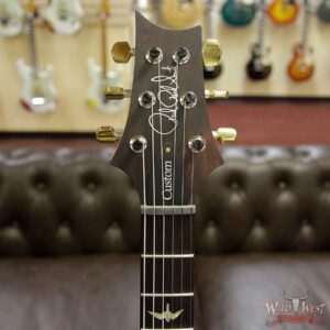 PRS Wood Library 10 Top Custom 24 Fatback Quilt Top Birdseye Neck Brazilian Rosewood Board Blue Fade - Image 9