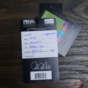 Paul Reed Smith PRS Wild West Guitars Special Run Flame Top Black Neck CE 24 Orange 312905 - Image 11