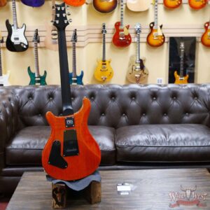 Paul Reed Smith PRS Wild West Guitars Special Run Flame Top Black Neck CE 24 Orange 312905 - Image 8