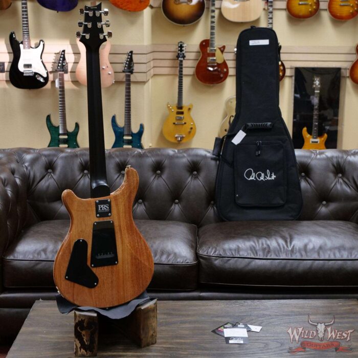 PRS Wild West Guitars Special Run Flame Top Black Neck CE 24 Faded Gray Black Cherry Burst 314496 - Image 8