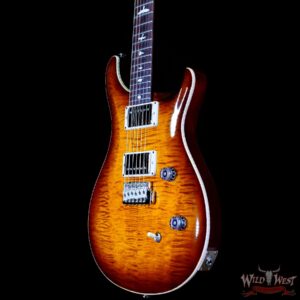 PRS Wild West Guitars Special Run Flame Top Black Neck CE 24 57/08 Pickups Violin Amber Burst 319830 - Image 2