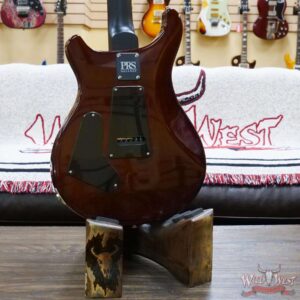 PRS Wild West Guitars Special Run Flame Top Black Neck CE 24 57/08 Pickups Violin Amber Burst 319830 - Image 10