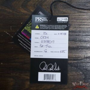 Paul Reed Smith PRS Wild West Guitars 2023 Special Run CE 24 Painted Black Neck 57/08 Pickups Faded Grey Black Cherry Burst - Image 11