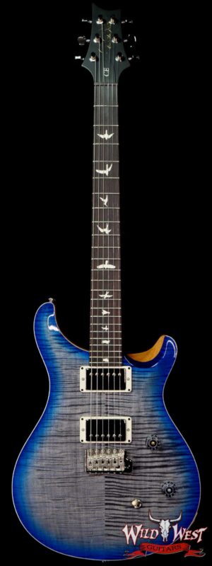 PRS Wild West Guitars Special Run Flame Top Black Neck CE 24 Faded Grey Black Blue Burst 314459