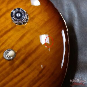Paul Reed Smith PRS Wild West Guitars Special Run Flame Top Black Neck CE 24 Violin Amber Burst (Blemish) - Image 5