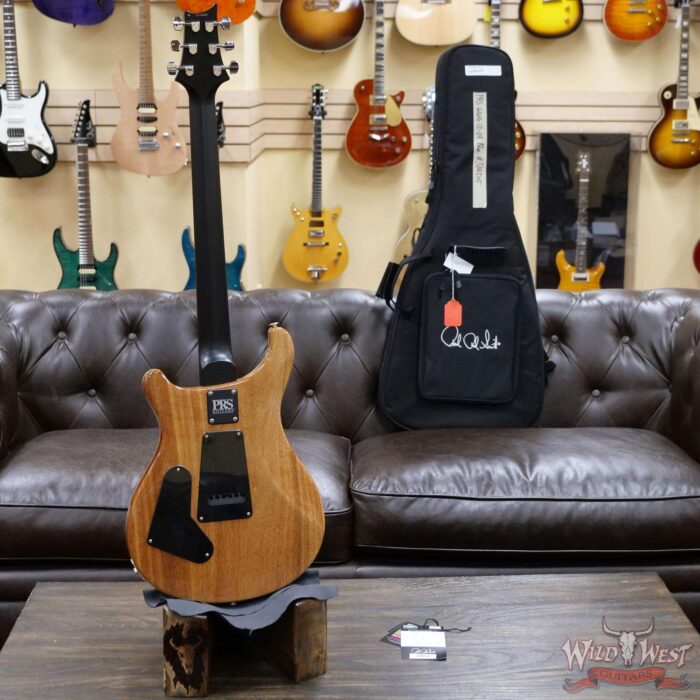 PRS Wild West Guitars Special Run Flame Top Black Neck CE 24 Faded Grey Black Blue Burst (Blemish) - Image 9