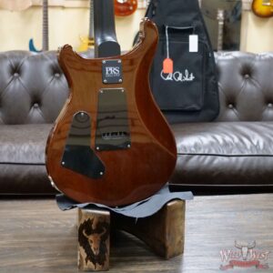 Paul Reed Smith PRS Wild West Guitars Special Run Flame Top Black Neck CE 24 Violin Amber Burst (Blemish) - Image 11