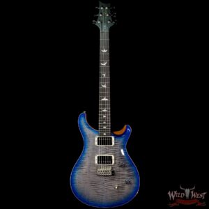 PRS Wild West Guitars Special Run Flame Top Black Neck CE 24 Faded Grey Black Blue Burst (Blemish) - Image 3