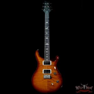 Paul Reed Smith PRS Wild West Guitars Special Run Flame Top Black Neck CE 24 Violin Amber Burst (Blemish) - Image 3