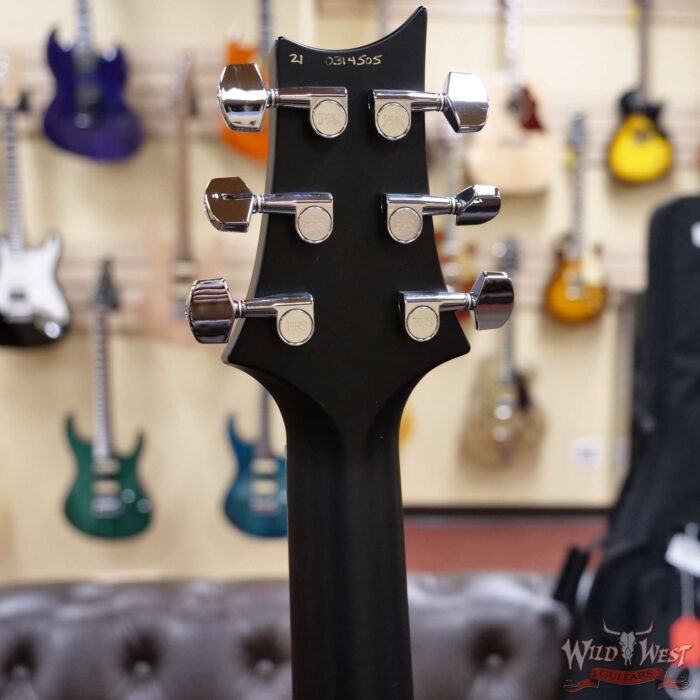 PRS Wild West Guitars Special Run Flame Top Black Neck CE 24 Faded Grey Black Blue Burst (Blemish) - Image 10