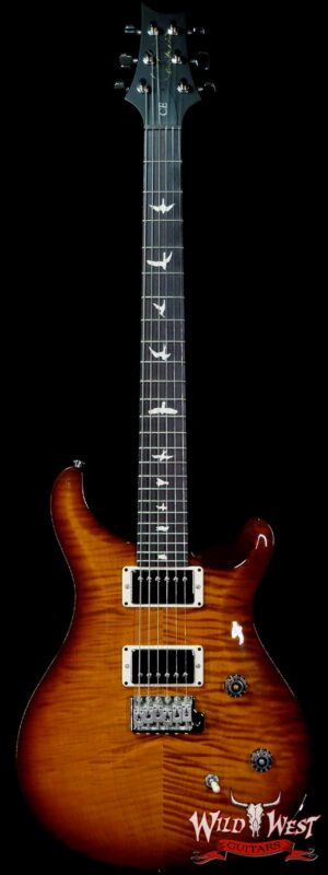 Paul Reed Smith PRS Wild West Guitars Special Run Flame Top Black Neck CE 24 Violin Amber Burst (Blemish)