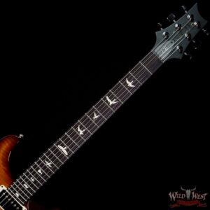 Paul Reed Smith PRS Wild West Guitars Special Run Flame Top Black Neck CE 24 Violin Amber Burst (Blemish) - Image 4