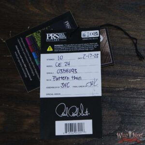 Paul Reed Smith PRS Wild West Guitars 2023 Special Run CE 24 Painted Black Neck 57/08 Pickups Faded Grey Black Blue Burst - Image 11