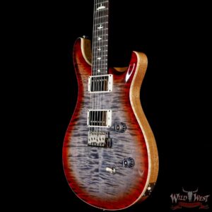 PRS Wild West Guitars Special Run Flame Top Black Neck CE 24 Faded Gray Black Cherry Burst 316906 - Image 2