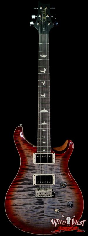 PRS Wild West Guitars Special Run Flame Top Black Neck CE 24 Faded Gray Black Cherry Burst 316906