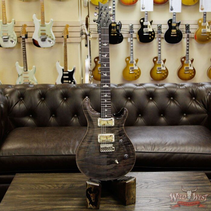 PRS Wild West Guitars Special Run CE 24 Flame Maple Top and 57/08 Pickups Grey Black 238551 - Image 12
