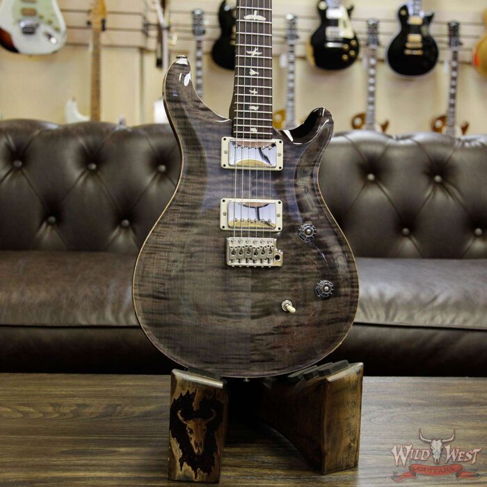 PRS Wild West Guitars Special Run CE 24 Flame Maple Top and 57/08 Pickups Grey Black 238551 - Image 13