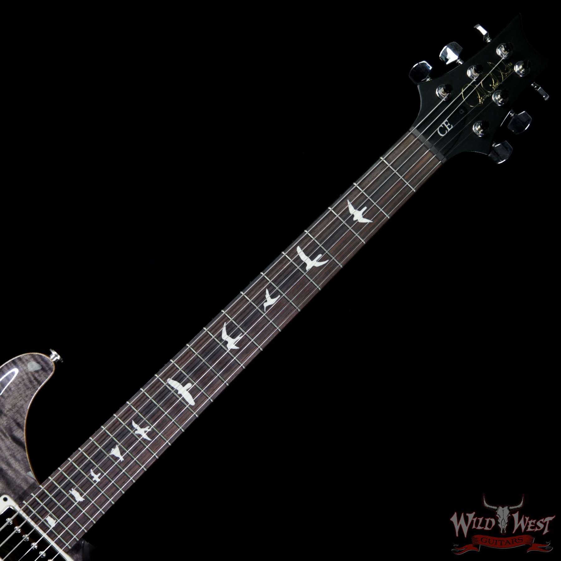 prs-wwg-ce24-greyblack-238551-nf__wwg.jpg PRS Wild West Guitars Special Run CE 24 Flame Maple Top and 57/08 Pickups Grey Black 238551 - Image 9