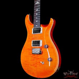 Paul Reed Smith PRS Wild West Guitars 2023 Special Run CE 24 Painted Black Neck 57/08 Pickups Orange - Image 2