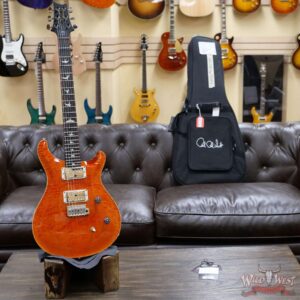 Paul Reed Smith PRS Wild West Guitars Special Run Flame Top Black Neck CE 24 Orange - Image 5