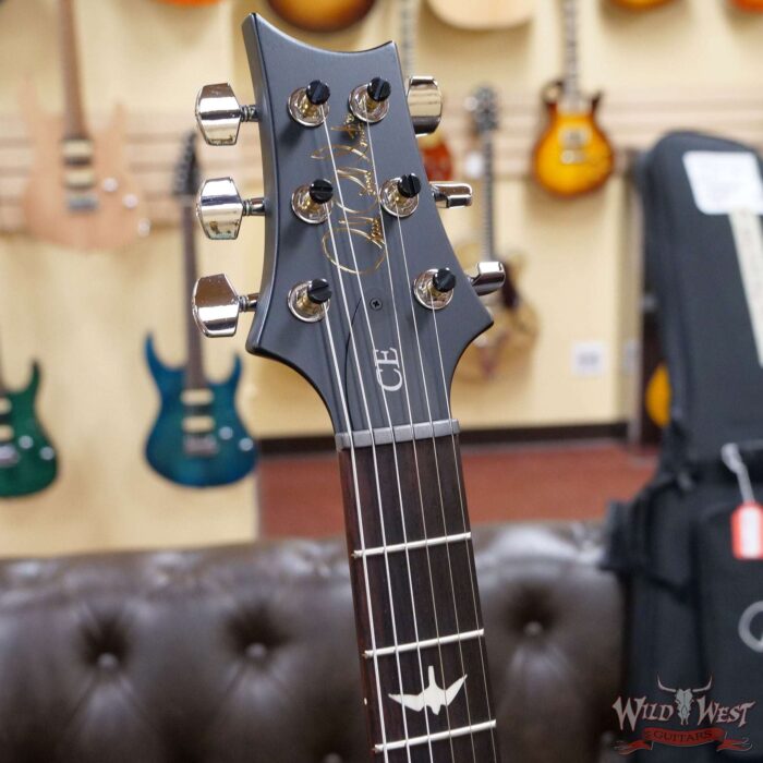 Paul Reed Smith PRS Wild West Guitars Special Run Flame Top Black Neck CE 24 Orange - Image 6
