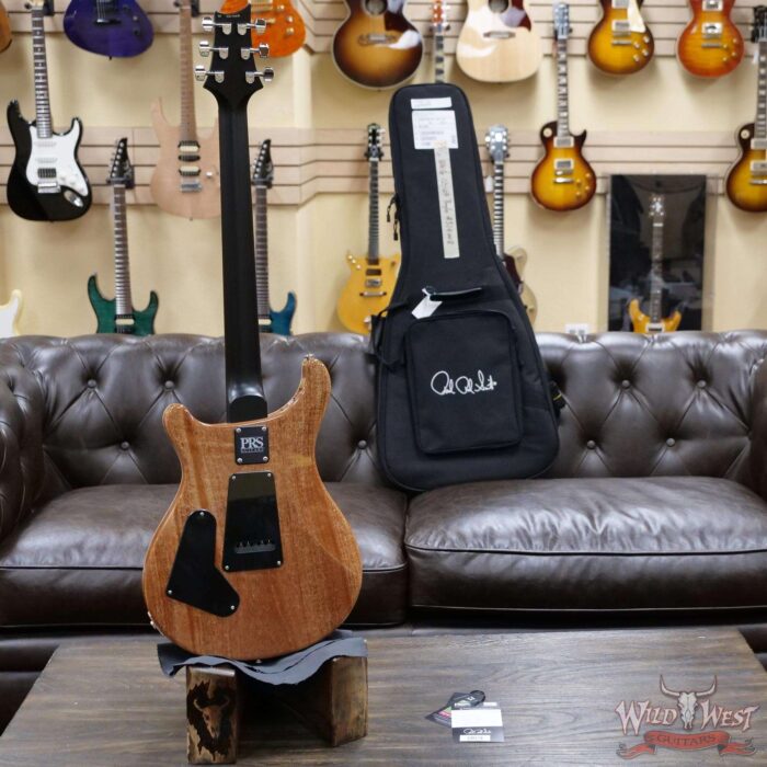 PRS Wild West Guitars Special Run Flame Top Black Neck CE 24 Faded Gray Black Purple Burst 314008 - Image 8