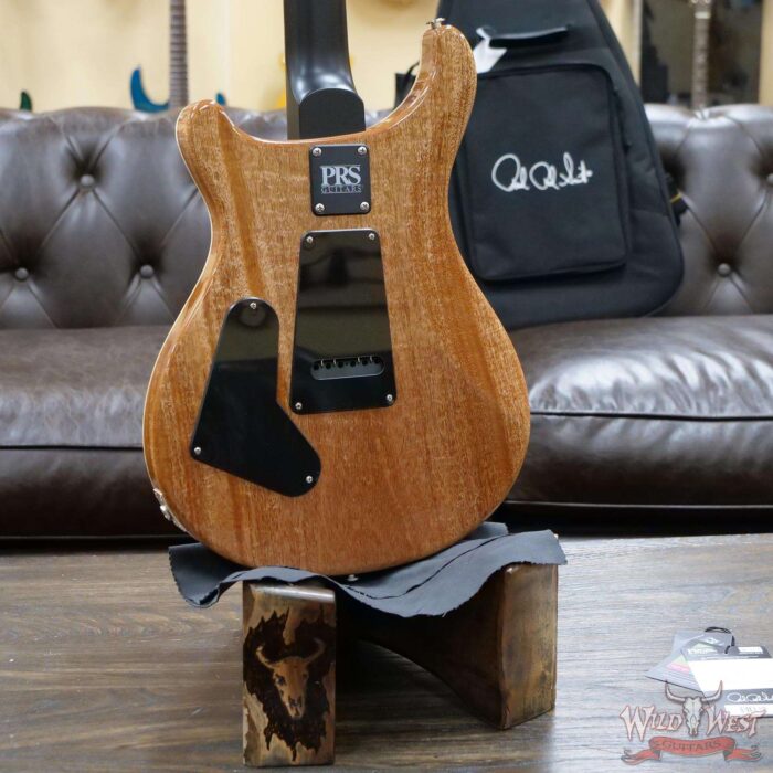 PRS Wild West Guitars Special Run Flame Top Black Neck CE 24 Faded Gray Black Purple Burst 314008 - Image 10