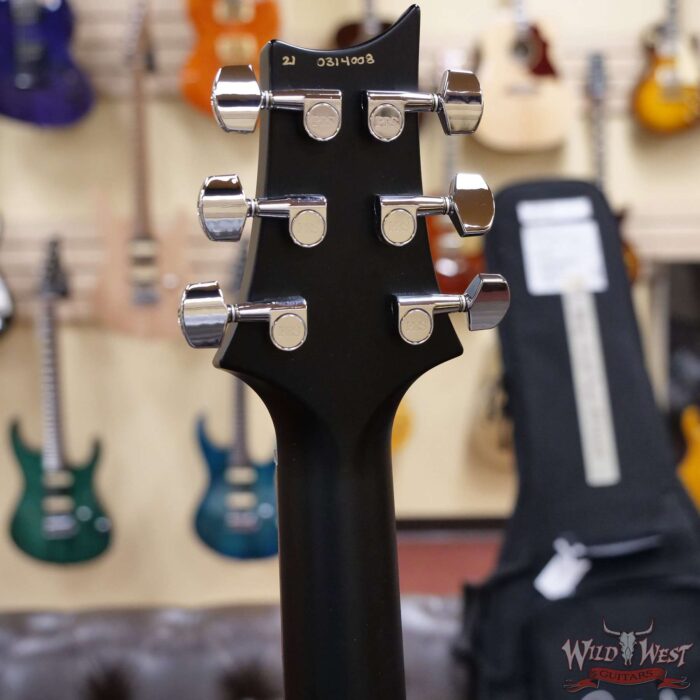 PRS Wild West Guitars Special Run Flame Top Black Neck CE 24 Faded Gray Black Purple Burst 314008 - Image 9