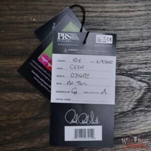 PRS Wild West Guitars Special Run Flame Top Black Neck CE 24 Faded Gray Black Purple Burst 316172 - Image 11