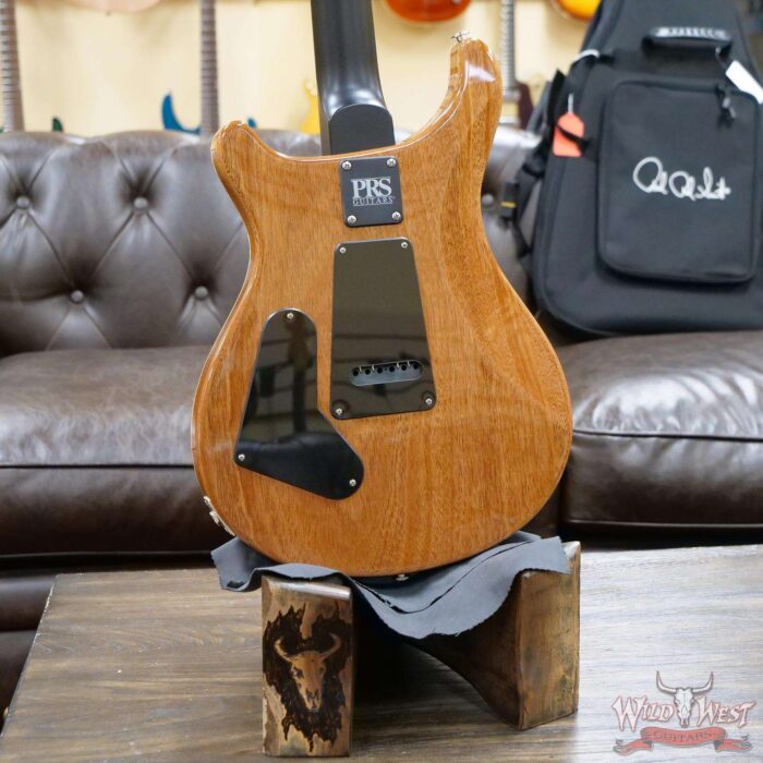 PRS Wild West Guitars Special Run Flame Top Black Neck CE 24 Faded Gray Black Purple Burst 316172 - Image 10