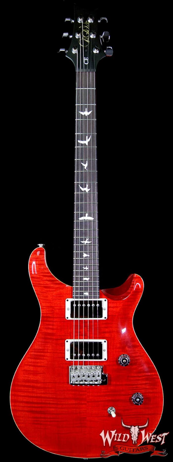 PRS Paul Reed Smith Wild West Guitars Special Run CE 24 Flame Top and 57/08 Pickups Ruby 239614 - Image 1