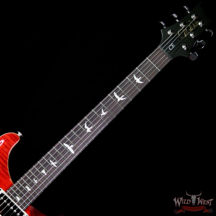 PRS Paul Reed Smith Wild West Guitars Special Run CE 24 Flame Top and 57/08 Pickups Ruby 239614 - Image 9