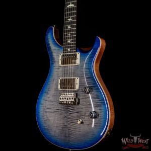 PRS Wild West Guitars Special Run Flame Top Black Neck CE 24 Faded Grey Black Blue Burst 316996 - Image 2