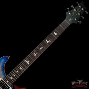 PRS Wild West Guitars Special Run Flame Top Black Neck CE 24 Faded Grey Black Blue Burst 316996 - Image 4