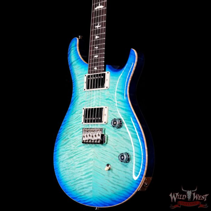 Paul Reed Smith PRS Wild West Guitars Special Run CE 24 Painted Black Neck 57/08 Covered Pickups Makena Blue 7.30 LBS - Image 2