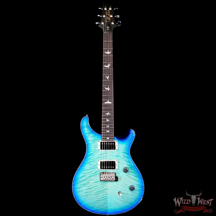 Paul Reed Smith PRS Wild West Guitars Special Run CE 24 Painted Black Neck 57/08 Covered Pickups Makena Blue 7.30 LBS - Image 3