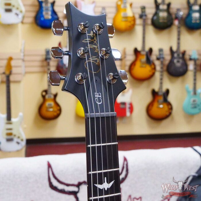 Paul Reed Smith PRS Wild West Guitars 2023 Special Run CE 24 Painted Black Neck 57/08 Pickups Faded Grey Black Blue Burst - Image 6